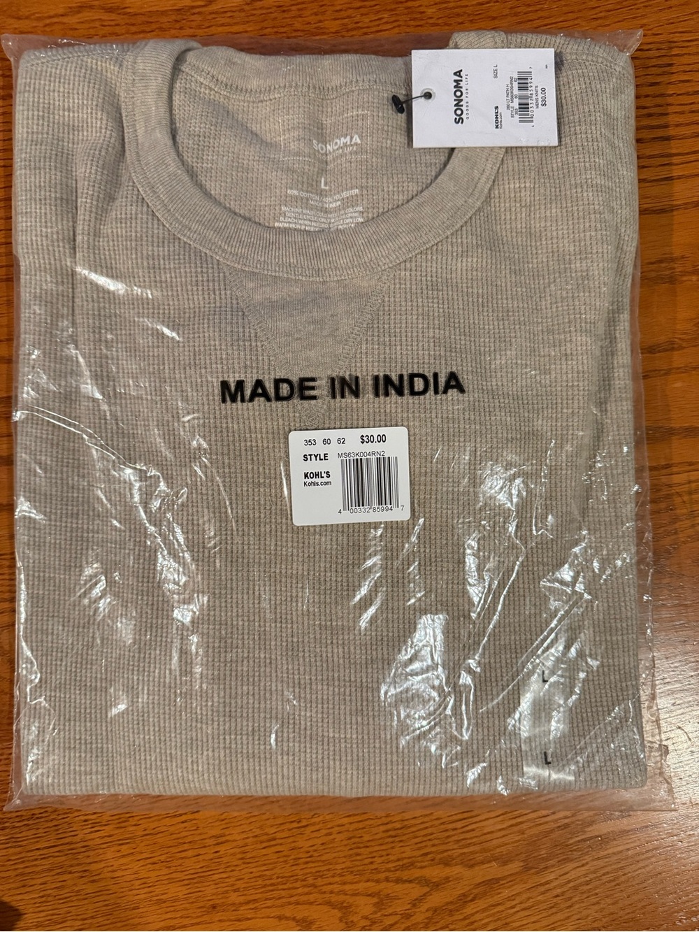 Sonoma Beige Therma Long Sleeve